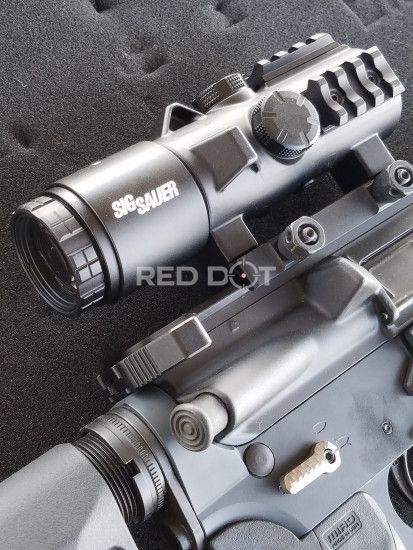 Призматический прицел SIG OPTICS BRAVO3 3x24 Battle Sights 5.56/7.62 Horseshoe Dot IR 11010 фото