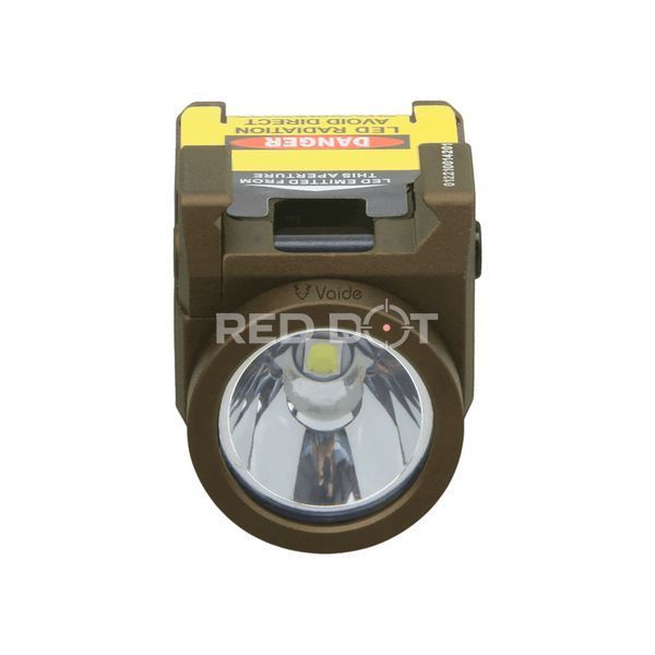 Підствольний ліхтар Vector Optics Vaide Scrapper Subcompact Pistol Flashlight 500 LM FDE 02037 фото