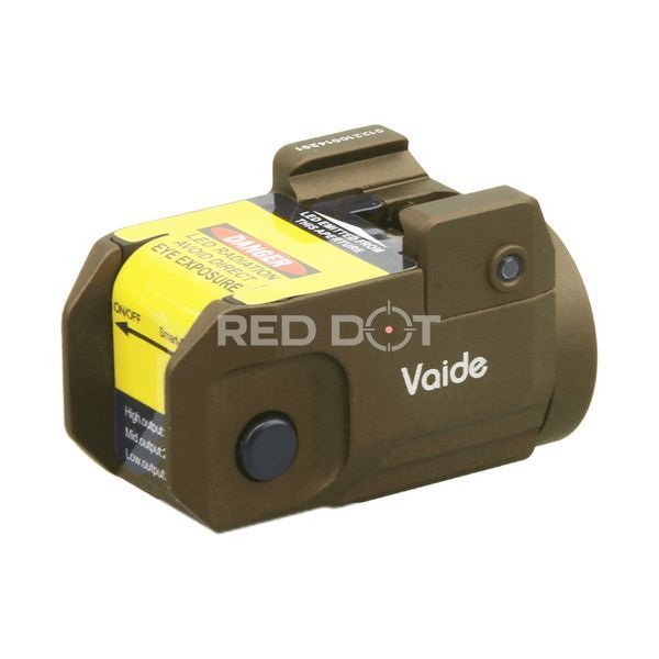 Підствольний ліхтар Vector Optics Vaide Scrapper Subcompact Pistol Flashlight 500 LM FDE 02037 фото