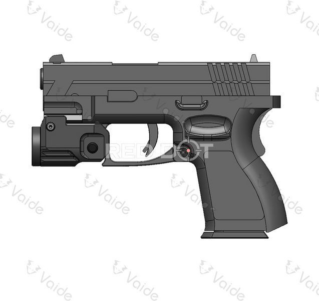 Підствольний ліхтар Vector Optics Vaide Scrapper Subcompact Pistol Flashlight 500 LM FDE 02037 фото