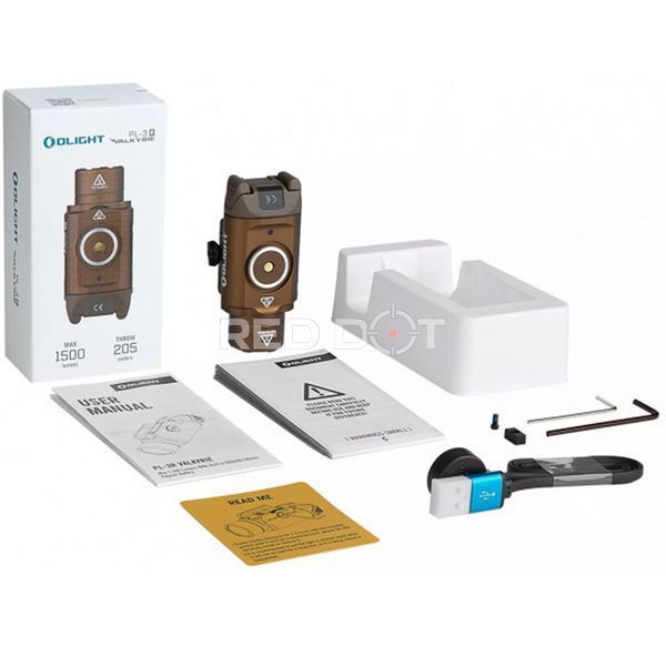Ліхтар Olight PL-3R Valkyrie Desert Tan 02019 фото