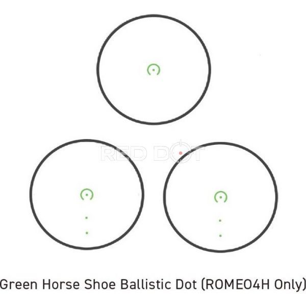 Коллиматорный прицел Sig Sauer Optics Romeo4H 1x20mm 0,5 MOA Green Horse Shoe Ballistic Dot 00225 фото