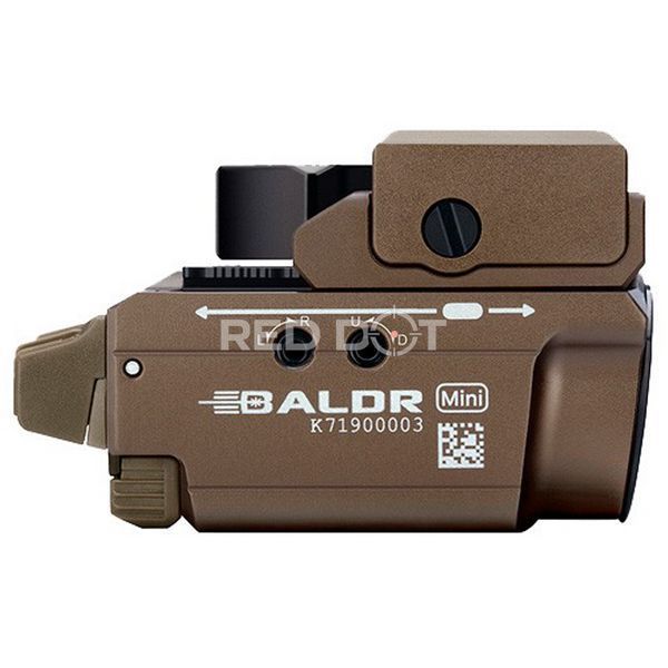 Фонарь с ЛЦВ Olight Baldr Mini Green Laser Desert Tan 02030 фото