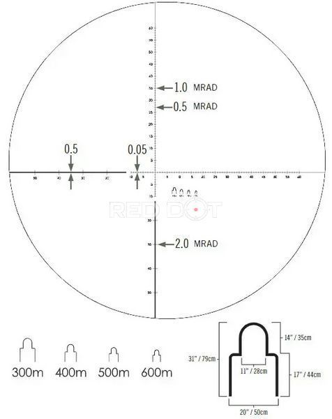 Монокуляр Vortex SOLO&reg; R/T 8х36 з далекомірною сіткою MRAD 17017 фото