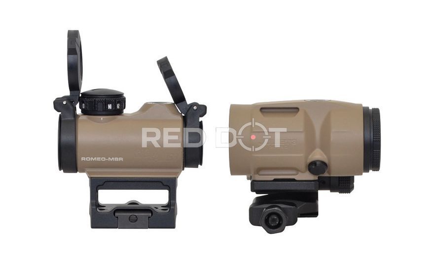 Коліматор та збільшувач Sig Sauer Combo Romeo MSR 2 MOA + Juliet3 Micro3x FDE 00226 фото