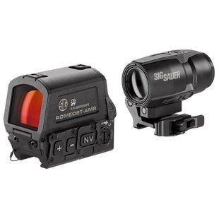 Коліматорний приціл SIG OPTICS ROMEO8T-AMR 1x40 та магніфер JULIET3T-AMR 3x22 мм 00225 фото