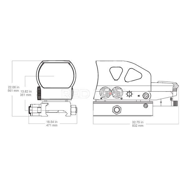 Коліматорний приціл VECTOR OPTICS Z4 1x23x34 Multi-Reticle 00210 фото