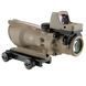 Комплект приціл TRIJICON ACOG 4x32 BAC і RMR 3.25 МОА FDE 11033 фото 5